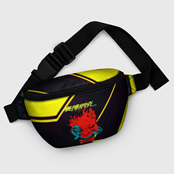 Поясная сумка Cyberpunk 2077 geometry steel, цвет: 3D-принт — фото 2
