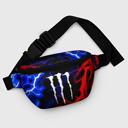 Поясная сумка Monster energy молнии неон, цвет: 3D-принт — фото 2