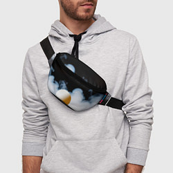 Поясная сумка Мяч для пинг понга в дыму, цвет: 3D-принт — фото 2