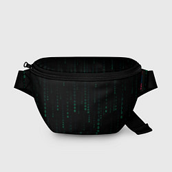 Поясная сумка Color black turquoise