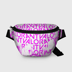Поясная сумка Valorant розовый огонь, цвет: 3D-принт