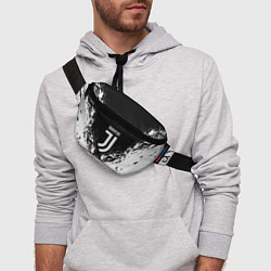 Поясная сумка Juventus брызги красок, цвет: 3D-принт — фото 2