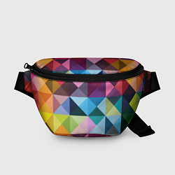 Поясная сумка Цветные квадраты, цвет: 3D-принт