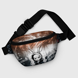 Поясная сумка Уличный кролик на спорте, цвет: 3D-принт — фото 2