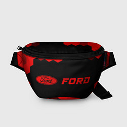 Поясная сумка Ford - red gradient по-горизонтали, цвет: 3D-принт