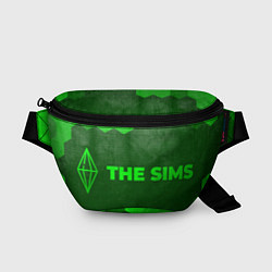 Поясная сумка The Sims - green gradient по-горизонтали, цвет: 3D-принт