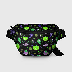 Поясная сумка Halloween black pumpkin pattern, цвет: 3D-принт
