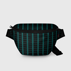 Поясная сумка Color blue dark stripe, цвет: 3D-принт