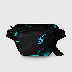 Поясная сумка Doom neon stripes, цвет: 3D-принт