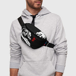 Поясная сумка Doom dragon steel, цвет: 3D-принт — фото 2