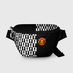 Поясная сумка Манчестер Юнайтед текстура люди, цвет: 3D-принт