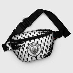 Поясная сумка Манчестер сити краски люди, цвет: 3D-принт — фото 2