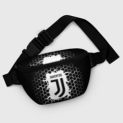 Поясная сумка Juventus соты текстура краски, цвет: 3D-принт — фото 2