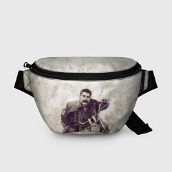 Поясная сумка Сталин байкер, цвет: 3D-принт