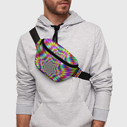 Поясная сумка Спектральная иллюзия, цвет: 3D-принт — фото 2