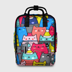 Рюкзак женский Отряд котиков, цвет: 3D-принт