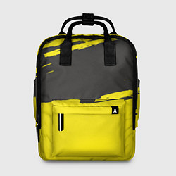 Рюкзак женский Чёрно-жёлтый, цвет: 3D-принт