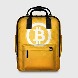 Рюкзак женский Bitcoin Orange, цвет: 3D-принт