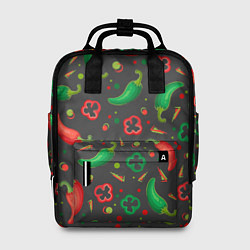 Рюкзак женский Перчики, цвет: 3D-принт