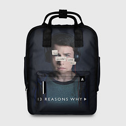 Рюкзак женский 13 reason why, цвет: 3D-принт