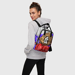 Рюкзак женский Русский Медведь, цвет: 3D-принт — фото 2