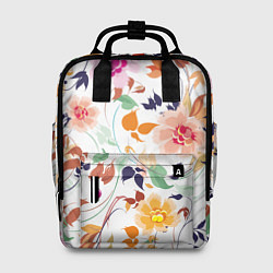 Рюкзак женский Нежные цветы, цвет: 3D-принт