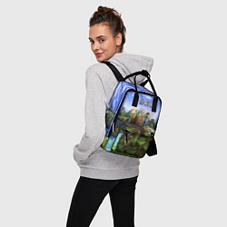 Рюкзак женский Майнкрафт: Глеб, цвет: 3D-принт — фото 2