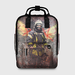 Рюкзак женский Пожарный ангел цвета 3D-принт — фото 1