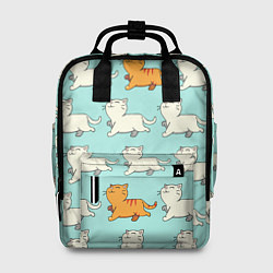 Рюкзак женский Облачные котейки, цвет: 3D-принт