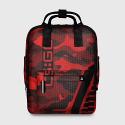 Рюкзак женский CS:GO Red Camo, цвет: 3D-принт