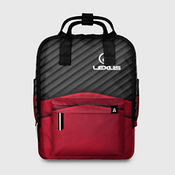 Рюкзак женский Lexus: Red Carbon, цвет: 3D-принт