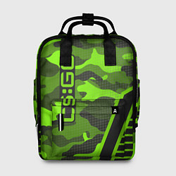 Рюкзак женский CS:GO Light Green Camo, цвет: 3D-принт