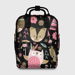 Рюкзак женский Лесные друзья, цвет: 3D-принт