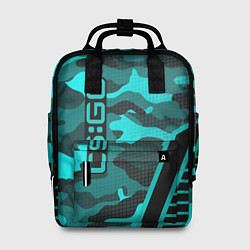 Рюкзак женский CS:GO Blue Camo, цвет: 3D-принт