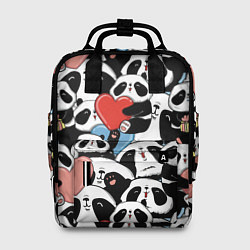 Рюкзак женский Милые панды, цвет: 3D-принт