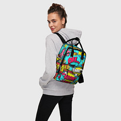 Рюкзак женский Кислотный поп-арт, цвет: 3D-принт — фото 2