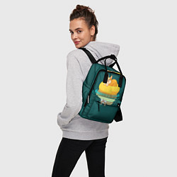 Рюкзак женский Корги на пончике, цвет: 3D-принт — фото 2