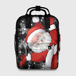 Рюкзак женский Веселый Санта, цвет: 3D-принт
