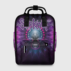 Рюкзак женский Slipknot: Neon Skull, цвет: 3D-принт