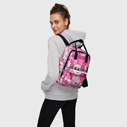 Рюкзак женский Marshmello: Pink Fashion, цвет: 3D-принт — фото 2