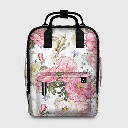 Рюкзак женский Нежные розы, цвет: 3D-принт