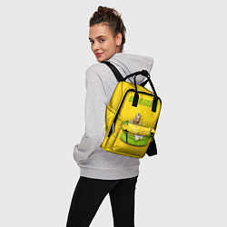 Рюкзак женский Billie Eilish: Yellow Mood, цвет: 3D-принт — фото 2