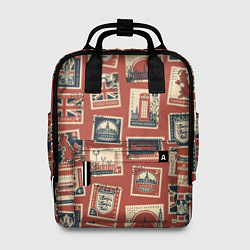 Рюкзак женский Марки Великобритании, цвет: 3D-принт