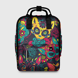 Женский рюкзак Мексиканский день мёртвых у кошек
