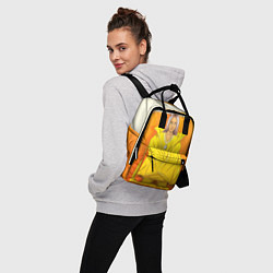 Рюкзак женский Billie Eilish: Yellow Girl, цвет: 3D-принт — фото 2