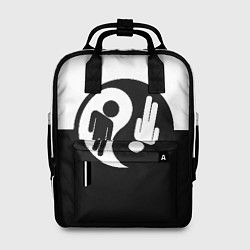 Рюкзак женский Billie Eilish: Yin-Yang, цвет: 3D-принт