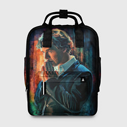 Рюкзак женский Sherlock, цвет: 3D-принт