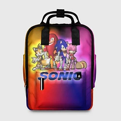 Рюкзак женский Команда Соника, цвет: 3D-принт
