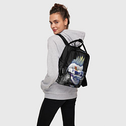 Рюкзак женский Череп с ирокезы, цвет: 3D-принт — фото 2
