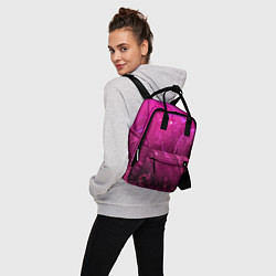 Рюкзак женский РОЗОВЫЙ КОСМОС, цвет: 3D-принт — фото 2